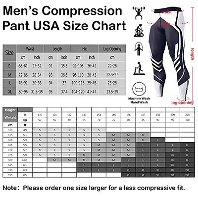 OEBLD Compression Pants Men UV Blocking Running Tights 1 or 2 Pack