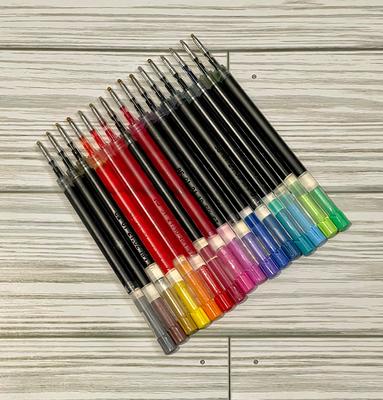 Muji 16 Colors 0.5mm Smooth Gel Ink Ballpoint Pen Knock Type Retractable  Zebra Sarasa Aluminum Barrel Refill Japan 