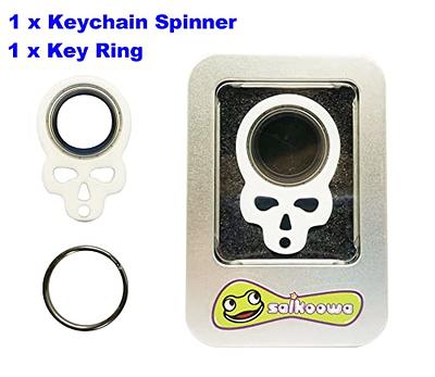 SAIKOOWA Skull Keychain Spinner, Fidget Keychain,Spinning Keychain Fidget,  Fidget Spinner Keychain Toys for Keys (White) - Yahoo Shopping