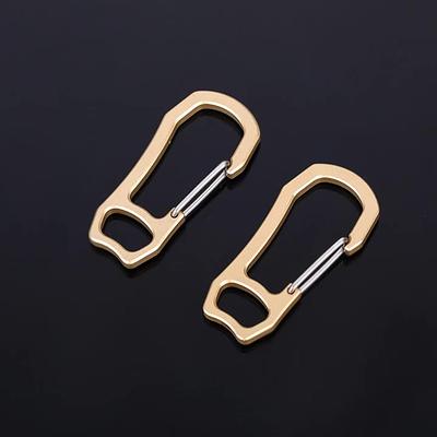 5PCS Aluminum Alloy Carabiner S-Ring Clip Hook Climbing Keychain