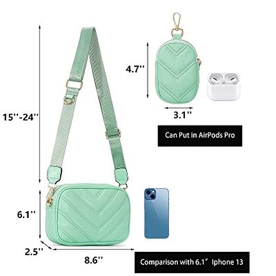 Small Quilted Crossbody Bags for Women Stylish Designer Purses and Handbags  with Coin Purse including 2 Size Bag