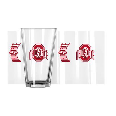 Ohio State Buckeyes Team Color 2-Pack 16oz. Pint Glass Set