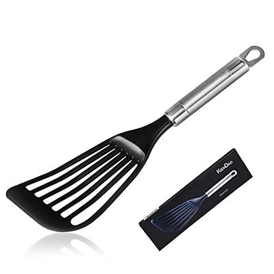 Fish Spatula Turner with Silicone Handle Heat-Resistant Reusable Slotted  Fish Pancake Spatula Flipper Kitchen Accessories