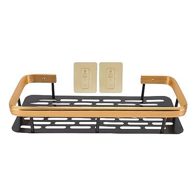 XZHXFX Marble Bathroom Shelf with Towel Bar, 16 Metal Black Modern  Floating Shelf Wall Mount for Bathroom Wall Shelf