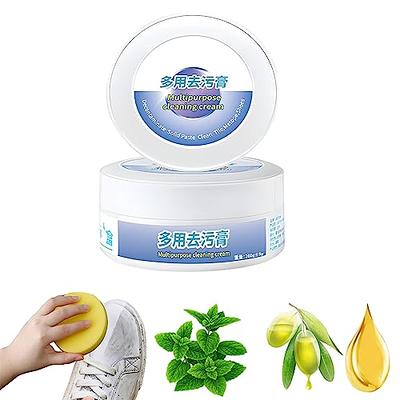 2023 New Version Multi-functional Cleaning And Stain Removal Cream, Shoes  Multifunctional Cleaning Cream, White Shoe Cleaning Cream With Sponge,  White