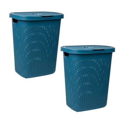 Realspace Plastic Weave Bin Small Size Blue - Office Depot