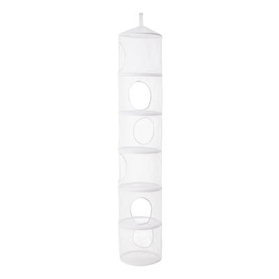 Mainstays 6 Shelf Non Woven Hanging Closet Organizer, Arctic White, Adult  and Child 