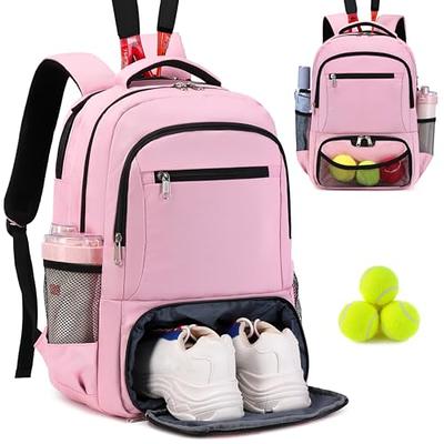 Athletico Premier Tennis Backpack - Tennis Bag Holds 2 Rackets in Padded Compartment | Separate Ventilated Shoe Compartment | TE