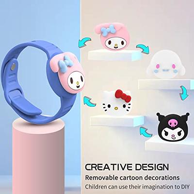 2PACK Holder for Apple Airtag, Air Tag DIY Cute Toddler Hidden Adjustable  Watch Band Anti-Lost Waterproof Silicone Case