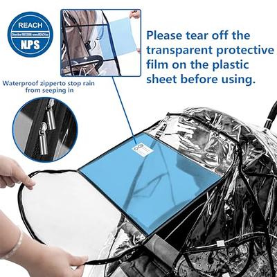 Universal Rain Cover for Pushchair Baby Travel Stroller Weather Shield  Windproof with Canopy Net Waterproof Dust Shield Cover Protector for  Outdoor Rain Snow Cover Accessory - Yahoo Shopping