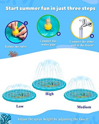 Pet Dog Splash Sprinkler Pad, Fountain Play Mat, Summer Outdoor Water Mat  Toys for Your Dog