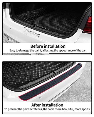 HOCHESLO Rear Bumper Protector Guard for Car, Universal Rubber  Scratch-Resistant Trunk Door Entry Guards, Trunk Protection Strip with 3M  Tape, 35.43 x 2.95inch, Red Border+Black Sports Logo - Yahoo Shopping