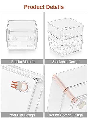 1pack Stackable Makeup Organizer Storage Drawers, Acrylic Bathroom  Organizers, Clear Plastic Storage Bins For Vanity, Undersink, Kitchen  Cabinets, Pantry Organization and Storage