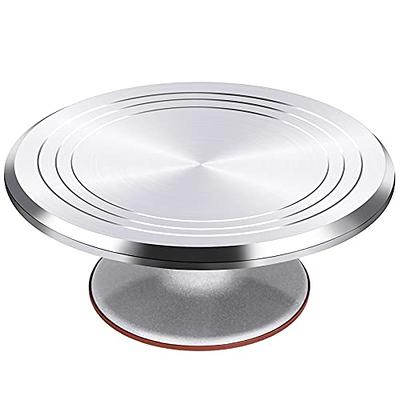 11″ Revolving Cake Stand/Turntable for Cake, Cookies and Cupcake [White] –  AmoolyaZ