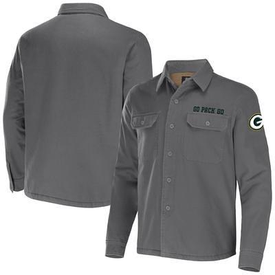 Men's Dunbrooke Tan Green Bay Packers Dakota Cotton Canvas Hooded Jacket