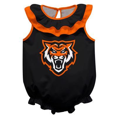 Girls Infant Orange Buffalo State Bengals Sleeveless Swirls Ruffle