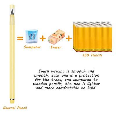BOXOB 6pcs Eternal Pencils, Inkless Everlasting Pencil Infinity