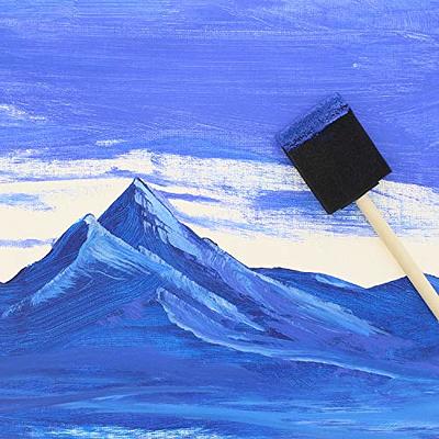 Foam Paint Brushes Wood Handle Sponge Brushes For Painting - Temu
