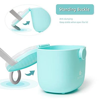 Baby Formula Dispenser, Milk Powder Dispenser, Portable Non-Spill Formula,  Storage Container with Carry Handle and Spoon for Outdoor Activities