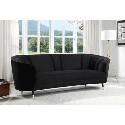 MAPLETON - Black Vegan Leather 2-Seater Sofa – Wazo Furniture