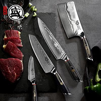 Damascus Steel Knife Set, Japanese Chef Knives