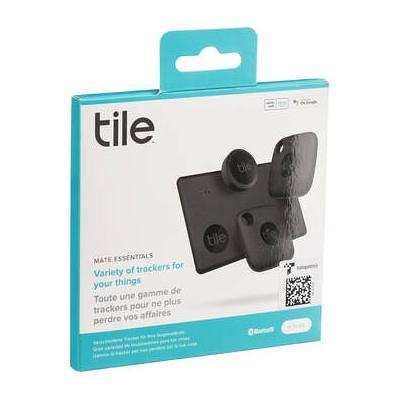 Tile Mate Essentials Bluetooth Tracker Pack (2022, Black)