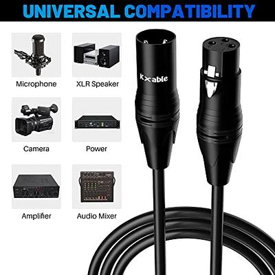 10 ft Shielded Microphone Cable XLR Male to XLR Female Mic Cord Speaker NEW