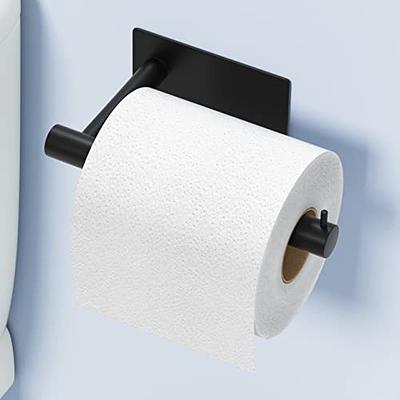 Kulemax Toilet Paper Holder, Hold Mega Rolls,Matte Black Toilet Paper Roll Holders with Premium Stainless Steel, Wall Mount Tissue Holder Dispenser