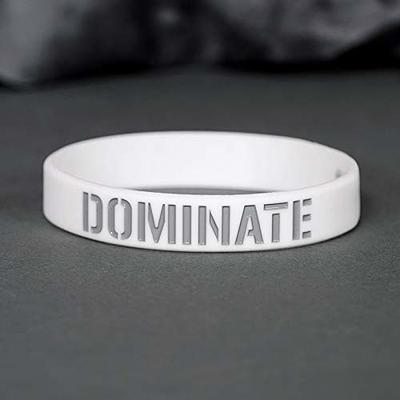 SLEEFS Dominate White Motivational Wristband - Yahoo Shopping