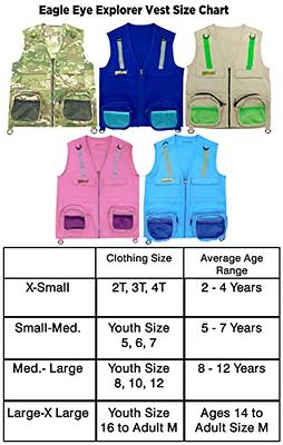 Eagle Eye Explorer Kids Cargo Vest for Boys and Girls with