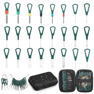 MWBFPAFC 121 PCS Terminal Removal Tool Kit Terminal Ejector Kit Depinning  Key Tool Set Auto Electrical Wiring Crimp Connector Pin Repair Remover Key