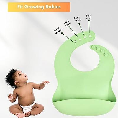 Silicone Baby Feeding Set - Baby Led Weaning Supplies Set - Suction Baby  Plate Bowl Set with Bib