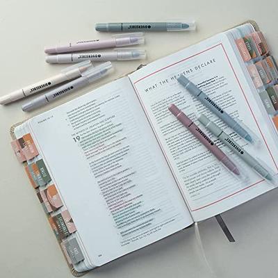 diversebee bible highlighters and pens no bleed, 8 pack assorted colors gel  highlighters set, bible markers no bleed through