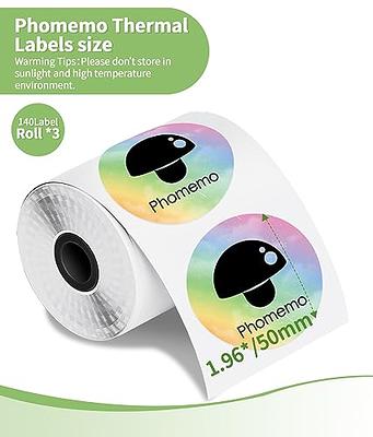 Memoqueen 2 Inch Flower Rainbow Round Thermal Labels Compatible with Phomemo  M110/M221/M220/M120/M200/M110S Label Makers,Color Circle Labels for  Gift,Business,Mailing,School,140Labels/Roll - Yahoo Shopping