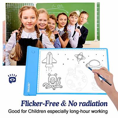 Image Light Up Tracing Pad Pink Drawing Tablet Coloring Board for Kids Children Toy Gift for Girls Boys Ages 6,7,8,9,10 (Includes 10 Traceable Sheets)