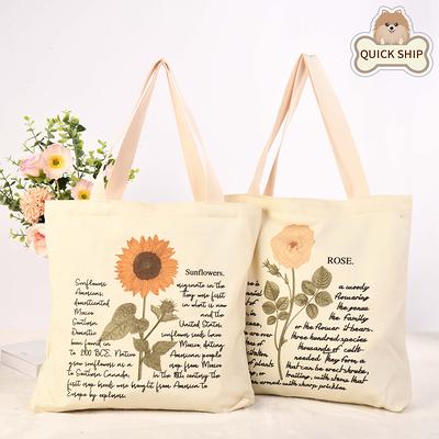 canvas tote bags | spring 2022 | full bloom
