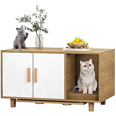  RunLexi Cat Litter Box Enclosure Furniture, Hidden