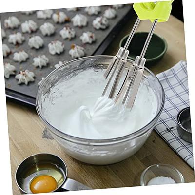 Rotary Manual Hand Whisk Egg Beater Mixer Blender Stainless Steel Kitchen  Tools