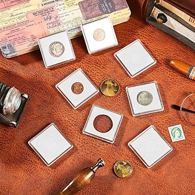 XYZsundy Coin Capsule Coin Snap Holder 2 x 2 Inch half Dollar Coin Holder,  Coin Cases for Collectors Coin Sleeves Collectors for Coin Collection