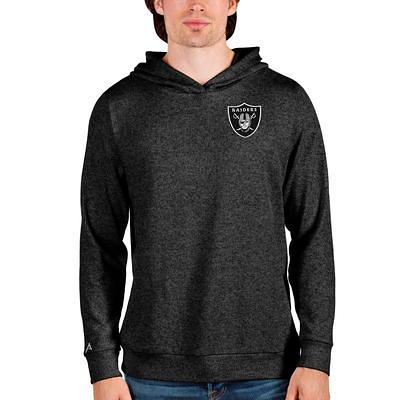 Men's Las Vegas Raiders Antigua White Victory Pullover Sweatshirt