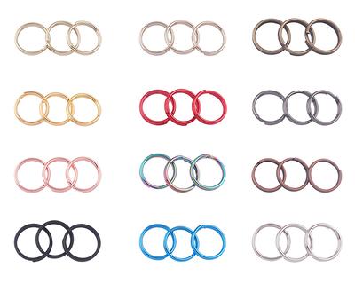 10mm Key Chain Ring Split Jewelry Charm Clasp Supplie Metal Rings Pendant  Fob Hardware For Making 100Pcs - Yahoo Shopping