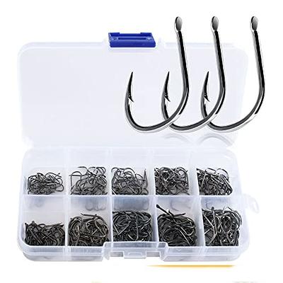 200Pcs Fishing Hooks Freshwater Saltwater Fish Hooks Barbed Fishing Hooks  with Plastic Box Set High Carbon Steel Fishing Hooks - Yahoo Shopping