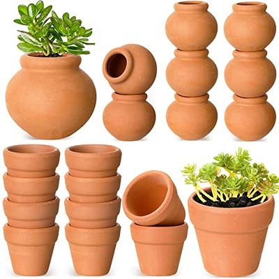 Terracotta Pots for Plants 3 Pc Set 4 Inch 5 In 6 Inch Planters