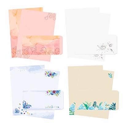 Assorted Solid Color Stationery Paper Set, 100 Piece Set (50 Sheets + 50  Matching Envelopes), Letter Size 8.5 x 11 inch, 4 Colors/Designs, Double  Sided Printing Paper, by Better Office Products - Yahoo Shopping