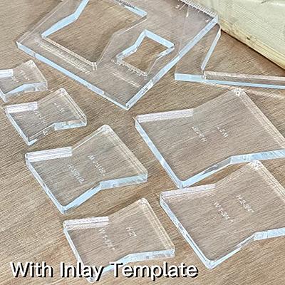 inBovoga 3 Pcs Router Templates for Woodworking, Bowtie Router Template Jig  Kit, Butterfly Inlay Template Decorative