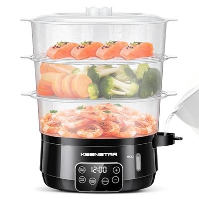 Cozeemax 3 Tier Electric Food Steamer for Cooking, 13.7QT Vegetable Steamer  for Fast Simultaneous Cooking, Veggie Steamer, Food Steam Cooker, 60 Minute  Timer, BPA Free Baskets, 800W(Green) - Yahoo Shopping