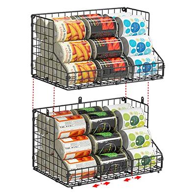 Stackable Can Rack Organizer Kitchen Can Dispenser Coke Cup