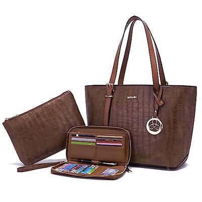 Women Fashion Handbags 4pcs Tote Bags Set Shoulder Bag Top Handle Satchels  Purse