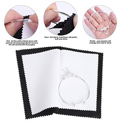 3 Pcs Silver Polishing Cloth Jewelry Cleaning Cloth Jewelry Cleaner Cloth  for Gold Silver Coins Watches Silverware, 20X15CM