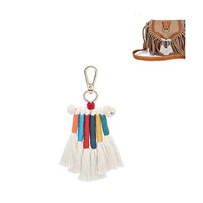  WADORN 10 Colors PU Leather Tassel Charms, Colorful